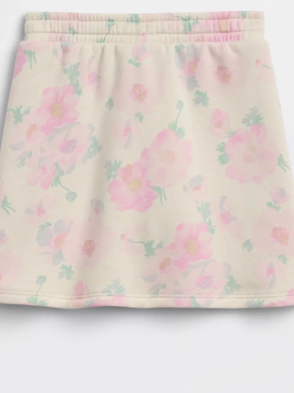 GAP Cream and pink Floral Drawstring Skirt Size 12-18 months